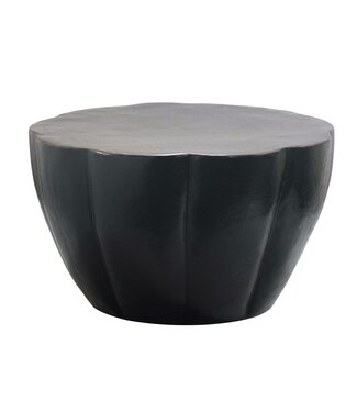 Wohnling Salontafel aluminium zwart 60 cm rond - WL7.468