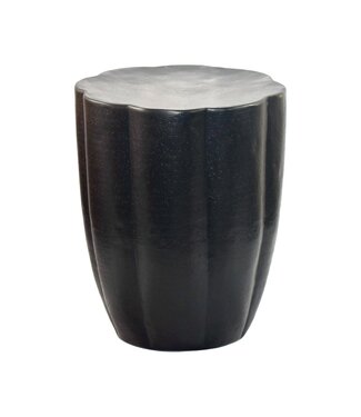 Wohnling Bijzettafel aluminium zwart 41 cm rond - WL7.470