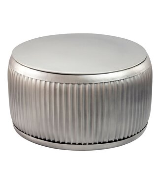Wohnling Salontafel metaal zilver 60 cm afneembaar