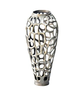 Wohnling Vaas aluminium zilver 85 cm hoog - WL7.488