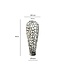 Wohnling Vloervaas Aluminium 85cm Zilver - Design Bloemenvaas Groot - Metalen Vaas Modern - Decoratieve Vaas rond voor Droogbloemen - XXL Staande Vaas Hoog - Woonkamer Decoratie - Woondecoratie Handgemaakt