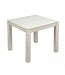 Wohnling Eettafel Massief Hout Mango 80x80 cm White Wash - Vierkante Eetkamertafel Hout - Moderne Keukentafel voor 4 Personen - Stabiele Houten Tafel - Tafel voor Eetkamer Bistrotafel Handgemaakt