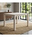 Wohnling Eettafel Massief Hout Mango 80x80 cm White Wash - Vierkante Eetkamertafel Hout - Moderne Keukentafel voor 4 Personen - Stabiele Houten Tafel - Tafel voor Eetkamer Bistrotafel Handgemaakt