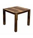 Wohnling Eettafel Massief Hout Sheesham 80x80 cm Donkerbruin - Vierkante Eetkamertafel Hout - Moderne Keukentafel voor 4 Personen - Stabiele Houten Tafel - Tafel voor Eetkamer Bistrotafel Handgemaakt