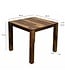Wohnling Eettafel Massief Hout Sheesham 80x80 cm Donkerbruin - Vierkante Eetkamertafel Hout - Moderne Keukentafel voor 4 Personen - Stabiele Houten Tafel - Tafel voor Eetkamer Bistrotafel Handgemaakt