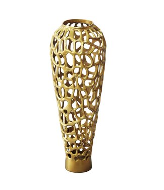 Wohnling Vaas aluminium goud 85 cm hoog - WL7.497