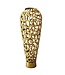 Wohnling Vloervaas Aluminium 85cm Goud - Design Bloemenvaas Groot - Metalen Vaas Modern - Decoratieve Vaas rond voor Droogbloemen - XXL Staande Vaas Hoog - Woonkamer Decoratie - Woondecoratie Handgemaakt