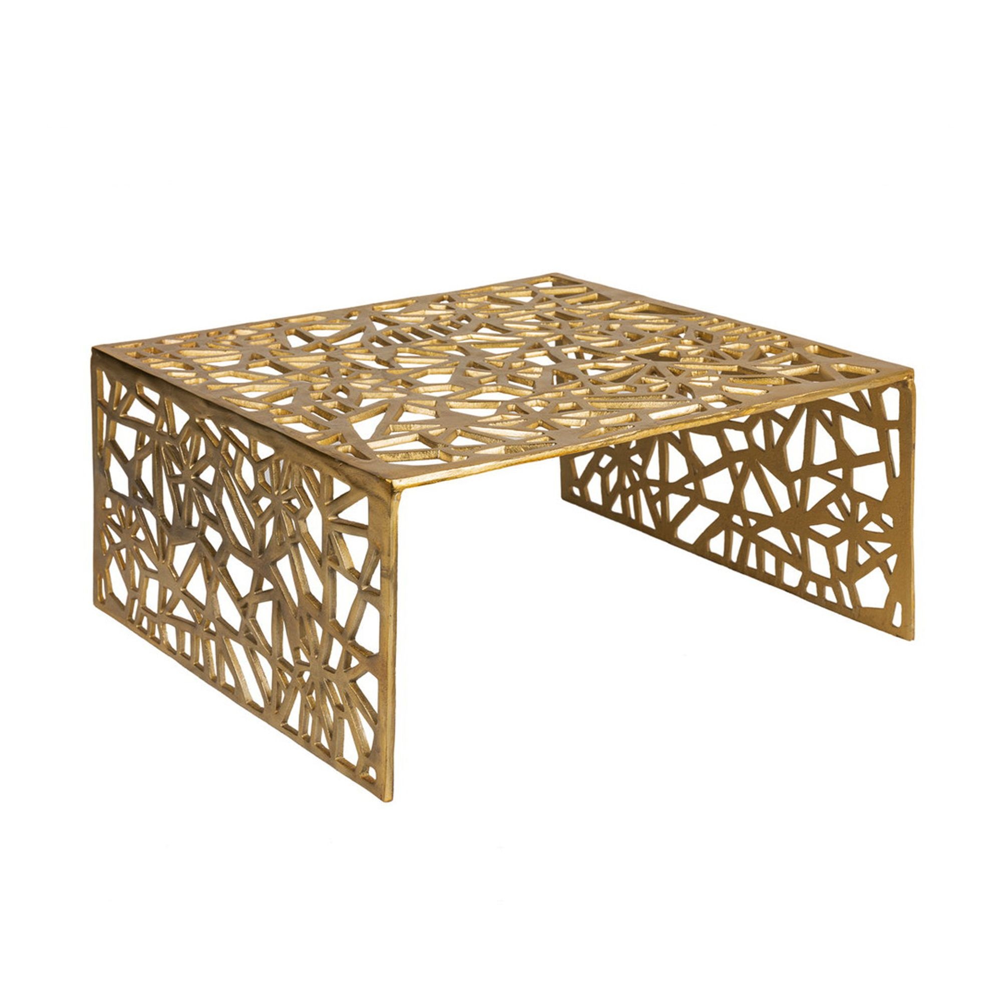 Salontafel aluminium goud 60 cm