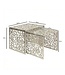 Wohnling 2-delige set salontafels aluminium zilver - Design bijzettafel set - Metalen woonkamertafel modern aluminium - Rechthoekige banktafel metaal - Loungetafel set nesttafel handgemaakt