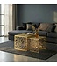 Wohnling 2-delige Salontafel Set Aluminium Goud - Design Bijzettafel Set - Metalen Woonkamertafel modern Alu - Sofatafel rechthoekig Metaal - Loungetafel Set Nesttafel Handgemaakt