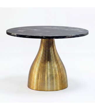Wohnling Salontafel metaal marmer zwart 60 cm - WL7.517
