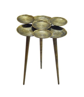 Wohnling Bijzettafel aluminium goud 46 cm rond - WL7.519