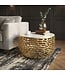 Wohnling Design metalen salontafel goud met wit marmeren tafelblad 60 cm rond - Aluminium woonkamertafel Modern - Loungtafel Alu bijzettafel Woonkamer Handgemaakt