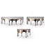 Wohnling Wandplank 3-delige set Aluminium Zilver Druppel Optiek - Bijzondere Hangplank Metaal - Design Drops Zwevende Plank Alu - Modern Wandrek Decoratief Handgemaakt