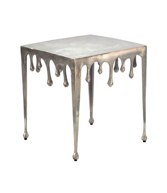 Wohnling Bijzettafel zilver aluminium 46x51x46 cm
