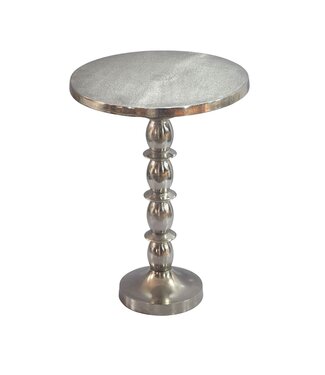 Wohnling Bijzettafel zilver rond 40x56x40 cm - WL7.540