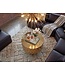 Wohnling Salontafel Aluminium Rond 60cm Goud - Design Woonkamertafel - Moderne Loungetafel - Banktafel Trommelvorm - Bijzettafel Woonkamer Handgemaakt