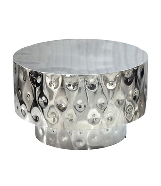 Wohnling Salontafel zilver aluminium rond 60 cm - WL7.542