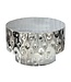 Wohnling Salontafel Aluminium Rond 60cm Zilver - Design Woonkamertafel - Moderne Loungetafel - Banktafel Trommelvorm - Bijzettafel Woonkamer Handgemaakt