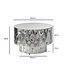 Wohnling Salontafel Aluminium Rond 60cm Zilver - Design Woonkamertafel - Moderne Loungetafel - Banktafel Trommelvorm - Bijzettafel Woonkamer Handgemaakt