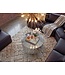 Wohnling Salontafel Aluminium Rond 60cm Zilver - Design Woonkamertafel - Moderne Loungetafel - Banktafel Trommelvorm - Bijzettafel Woonkamer Handgemaakt