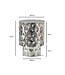 Wohnling Bijzettafel Aluminium 36cm Zilver Rond - Design bijzettafel Metaal - Loungtafel Alu - Moderne Salontafel - Kleine Woonkamertafel Handgemaakt