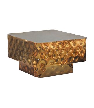 Wohnling Salontafel goud gehamerd 60x60 cm