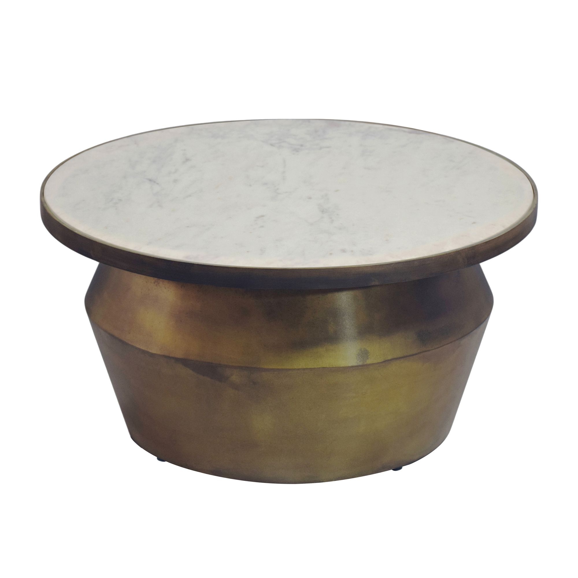 Salontafel wit marmerlook 60 cm