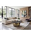 Wohnling Salontafel 60cm Aluminium met zwart marmeren tafelblad - Ronde woonkamertafel - Design banktafel - Moderne loungetafel - Elegante bijzettafel woonkamer Handgemaakt