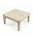 Wohnling Salontafel 60cm Massief Mangohout white wash - Vierkante Woonkamertafel - Moderne Houten Sofatafel - Design Woonkamer Bijzettafel Handgemaakt