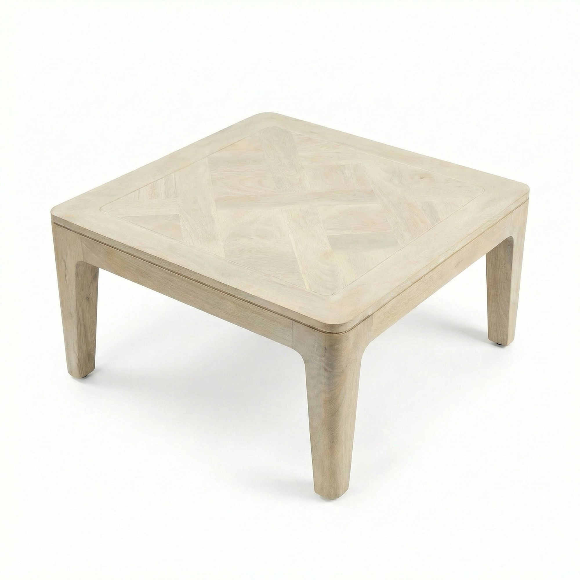 Salontafel mangohout white wash 60 cm