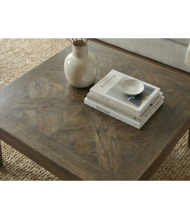 Wohnling Salontafel 60cm Massief Hout Mango Walnoot Afwerking - Vierkante Woonkamertafel - Moderne Houten Salontafel - Design Woonkamertafel Bijzettafel Handgemaakt