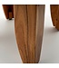 Wohnling Salontafel Rond 60cm Woonkamertafel Acacia Massief Hout - Sofatafel Hout Modern - Design Loungtafel Bijzettafel Woonkamer Handgemaakt