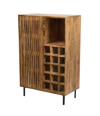 Wohnling Barkast mangohout 80 cm diep - WL7.615