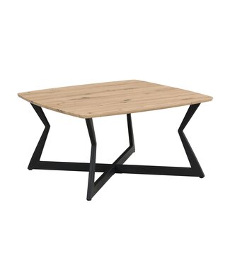 Wohnling Salontafel zwart vierkant 75x75 cm - WL7.638
