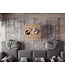Wohnling Salontafel Vierkant 75x75cm Eiken Look Zwart - Design Banktafel - Woonkamertafel Loungetafel Modern - Bijzettafel Koffietafel Industrieel