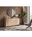 Wohnling Sideboard Eiken Decor 155cm - Ladekast met 3 Deuren en 3 Laden - Design Dressoir Greeploos Push to Open Modern