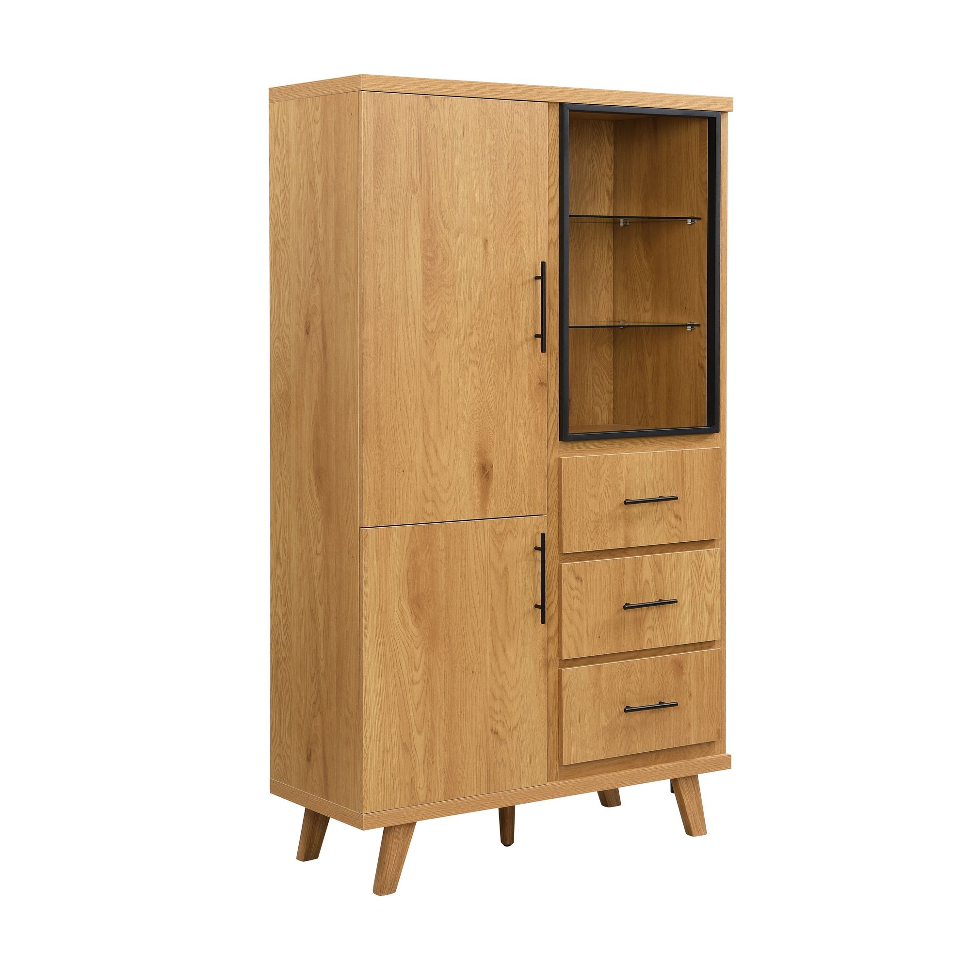 Dressoir eiken 188 cm hoog