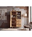 Wohnling Hoge kast MDF 188cm Eiken Decor Groot met deuren en laden - Design Staande kast - Multifunctionele kast Houtlook - Moderne woonkamerkast - Eetkamerkast met rek