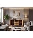 Wohnling Sideboard Eiken Decor 150cm - Commode met 2 Deuren en 2 Lades - Design Dressoir open Opbergvak - Moderne Staande Kast