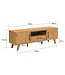 Wohnling TV Lowboard 150cm Eiken Decor - Modern TV-meubel met 2 deuren en lade - Stijlvolle TV-kast TV-dressoir - Elegant TV-dressoir voor de woonkamer