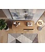 Wohnling Sideboard Eiken Decor 116cm - Commode met deur en 2 laden - Design Dressoir open opbergvak - Moderne Staande Kast