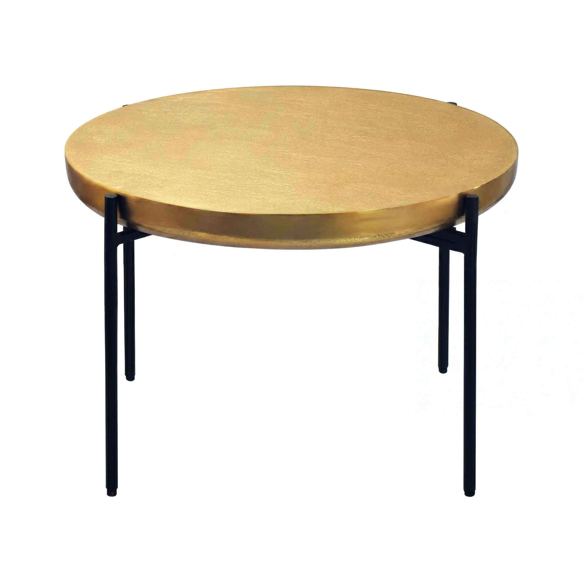 Salontafel aluminium goud 63 cm