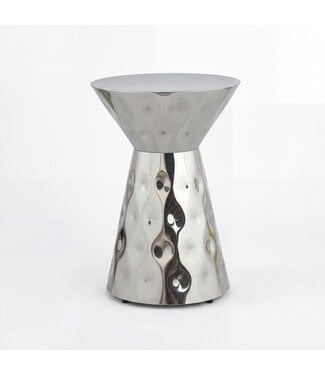 Wohnling Bijzettafel aluminium zilver 36 cm