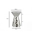 Wohnling Bijzettafel Aluminium 36cm Zilver Rond - Design Bijzettafel Metaal - Loungtafel Alu - Moderne Salontafel - Kleine Woonkamertafel Handgemaakt