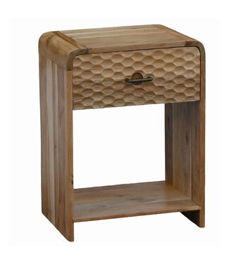 Wohnling Nachtkastje mangohout 54 cm hoog - WL7.778