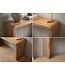 Wohnling Console tafel Acacia Massief hout 120cm Smal - Moderne Haltafel Houten Dressoir - Elegante Gangtafel Hal Massief houten meubels Handgemaakt
