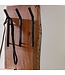 Wohnling design kapstok acacia massief hout / metaal 35,5 x 100 x 11 cm | Hakenrail 2-rijige hal kapstok wand | Kledingkast hout