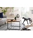 Wohnling salontafel 60x60x41 cm massief houten metalen salontafel salontafel acacia | Industriële kamertafel | Houten tafel, salontafel, massief | Tafel woonkamer