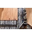 Wohnling salontafel 60x60x41 cm massief houten metalen salontafel salontafel acacia | Industriële kamertafel | Houten tafel, salontafel, massief | Tafel woonkamer